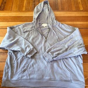 NWOT American Eagle oversized quarter zip hoodie size medium
